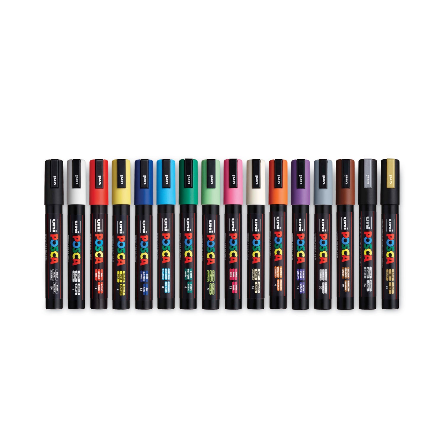 permanent-specialty-marker-medium-bullet-tip-assorted-colors-16-pack_ubcpc5m16c - 2