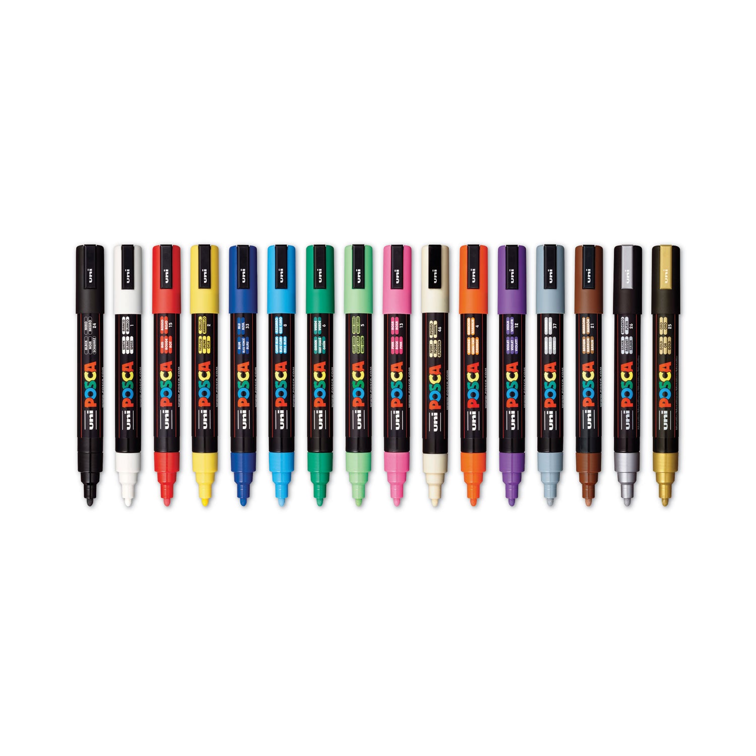 permanent-specialty-marker-medium-bullet-tip-assorted-colors-16-pack_ubcpc5m16c - 3