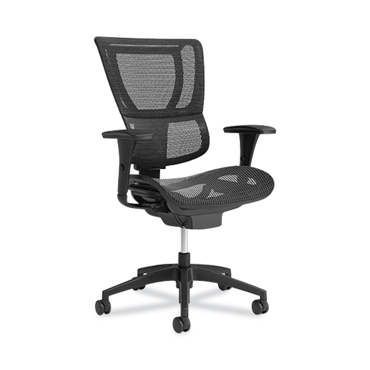 flexfit-1500tm-mesh-task-chair-suppports-up-to-300-lbs167-to-2026-seat-height-black-seat-black-back-black-base_uos28570cc - 1