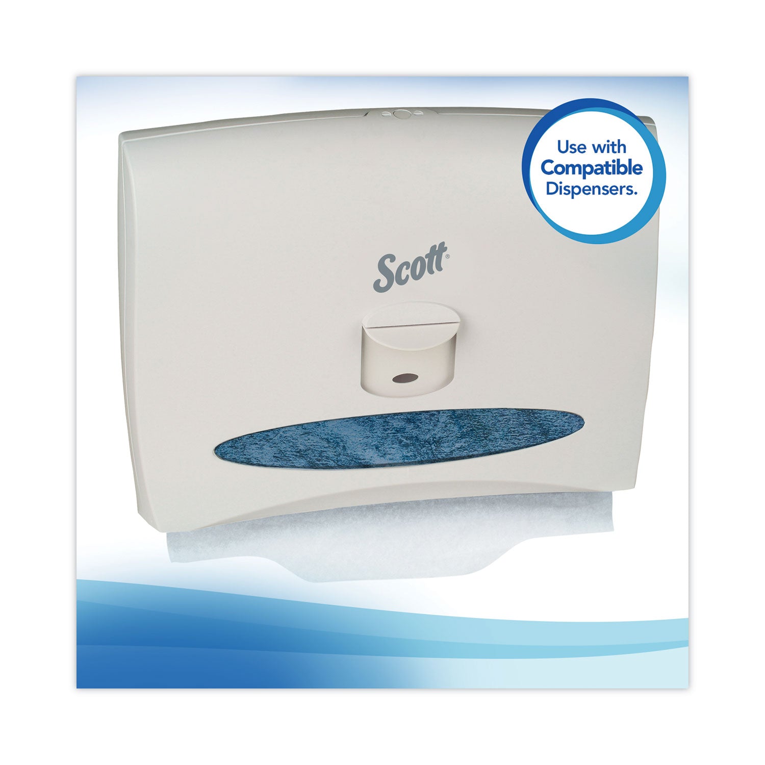 Personal Seats Sanitary Toilet Seat Covers, 15 x 18, White, 125/Pack, 24 Packs/Carton - 