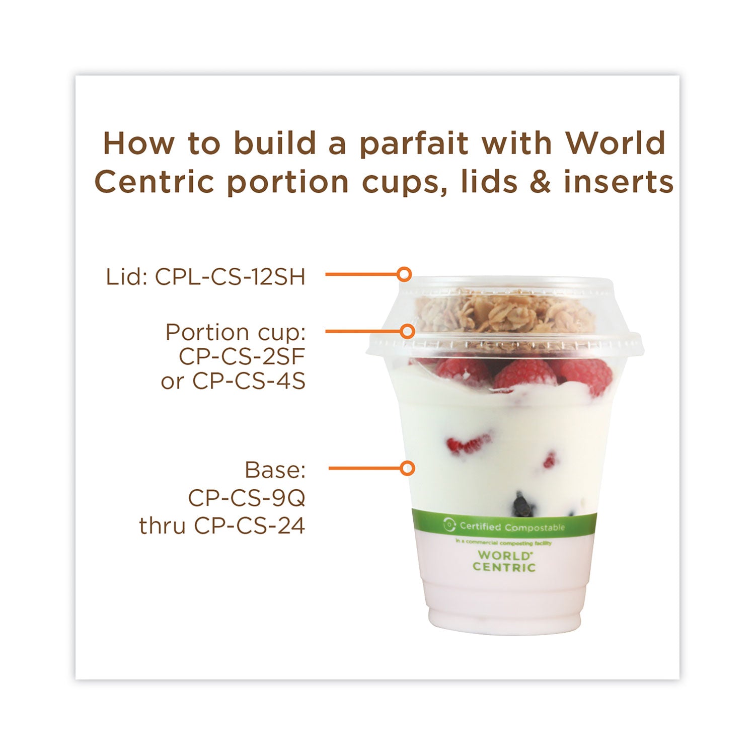 PLA Clear Cold Cups, 20 oz, Clear, 1,000/Carton