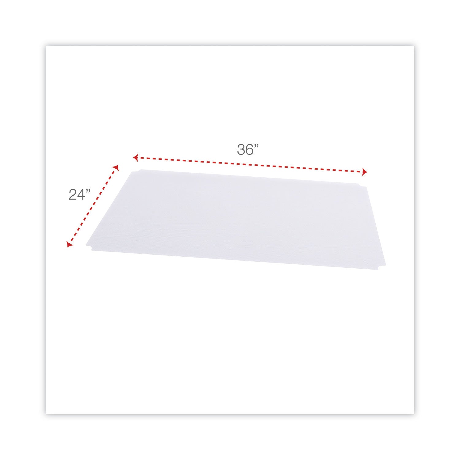 Shelf Liners For Wire Shelving, Clear Plastic, 36w x 24d, 4/Pack