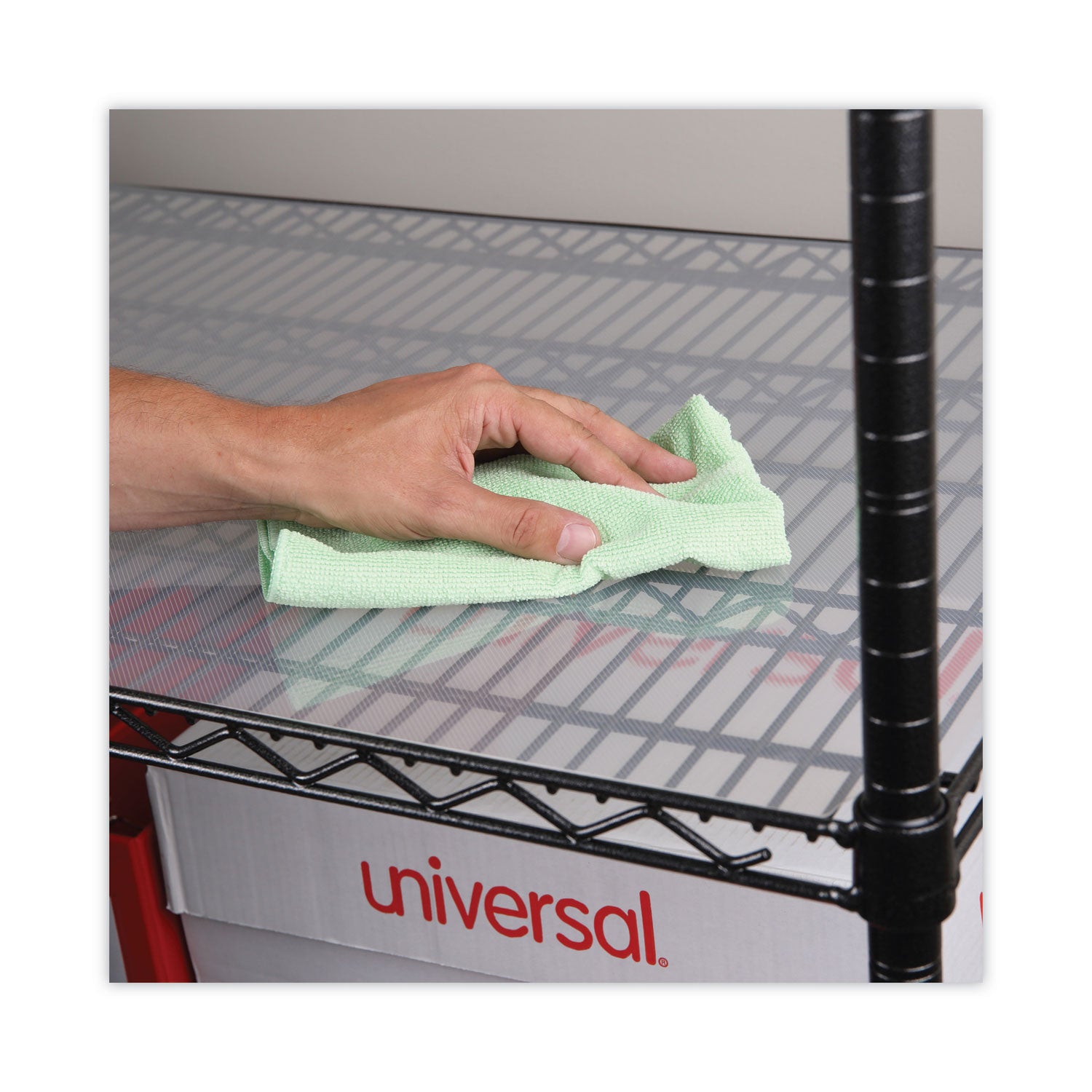 Shelf Liners For Wire Shelving, Clear Plastic, 36w x 18d, 4/Pack