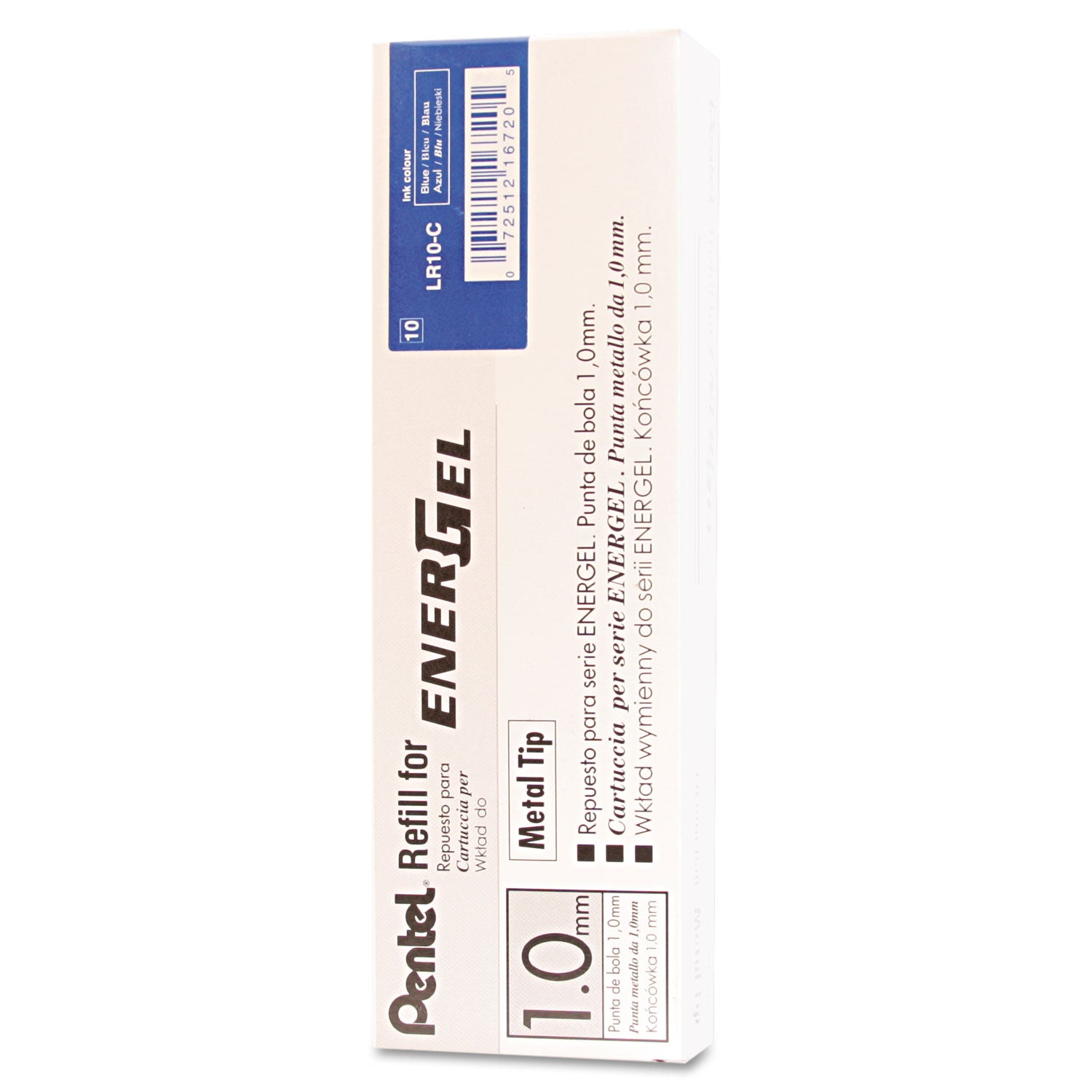 EnerGel EnerGel Liquid Gel Pen Refills - 1 mm, Bold Point - Blue Ink - Metal Tip - 1 Each