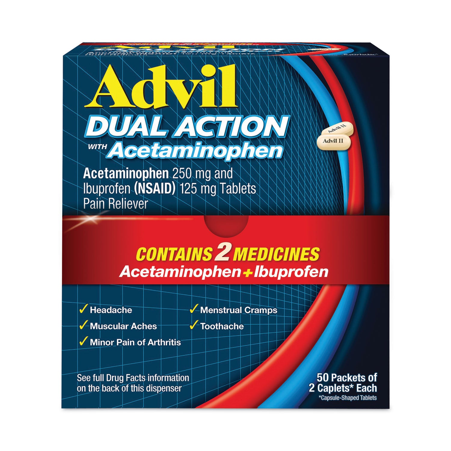 dual-action-with-acetaminophen-and-ibuprofen-caplets-50-packets-of-2-caplets_avl014795 - 1