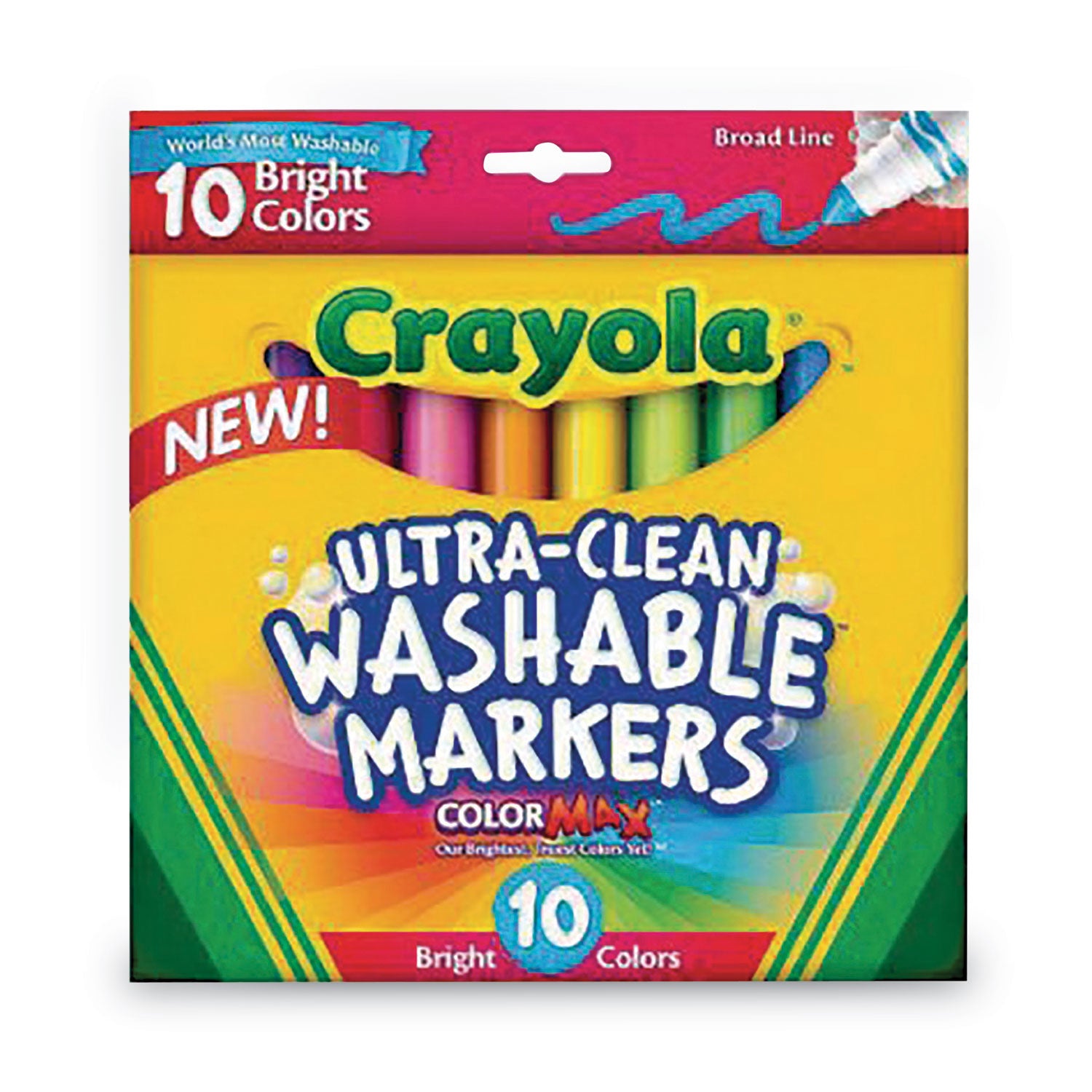 ultra-clean-washable-markers-broad-bullet-tip-assorted-colors-10-pack_cyo587855 - 1