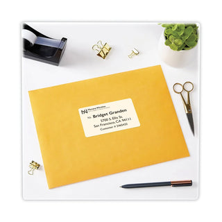 Shipping Labels with TrueBlock Technology, Laser Printers, 2.5 x 4, White, 8/Sheet, 25 Sheets/Pack