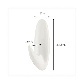 designer-hooks-medium-plastic-white-3-lb-capacity-13-hooks-and-16-strips-pack_mmm1708113na - 2