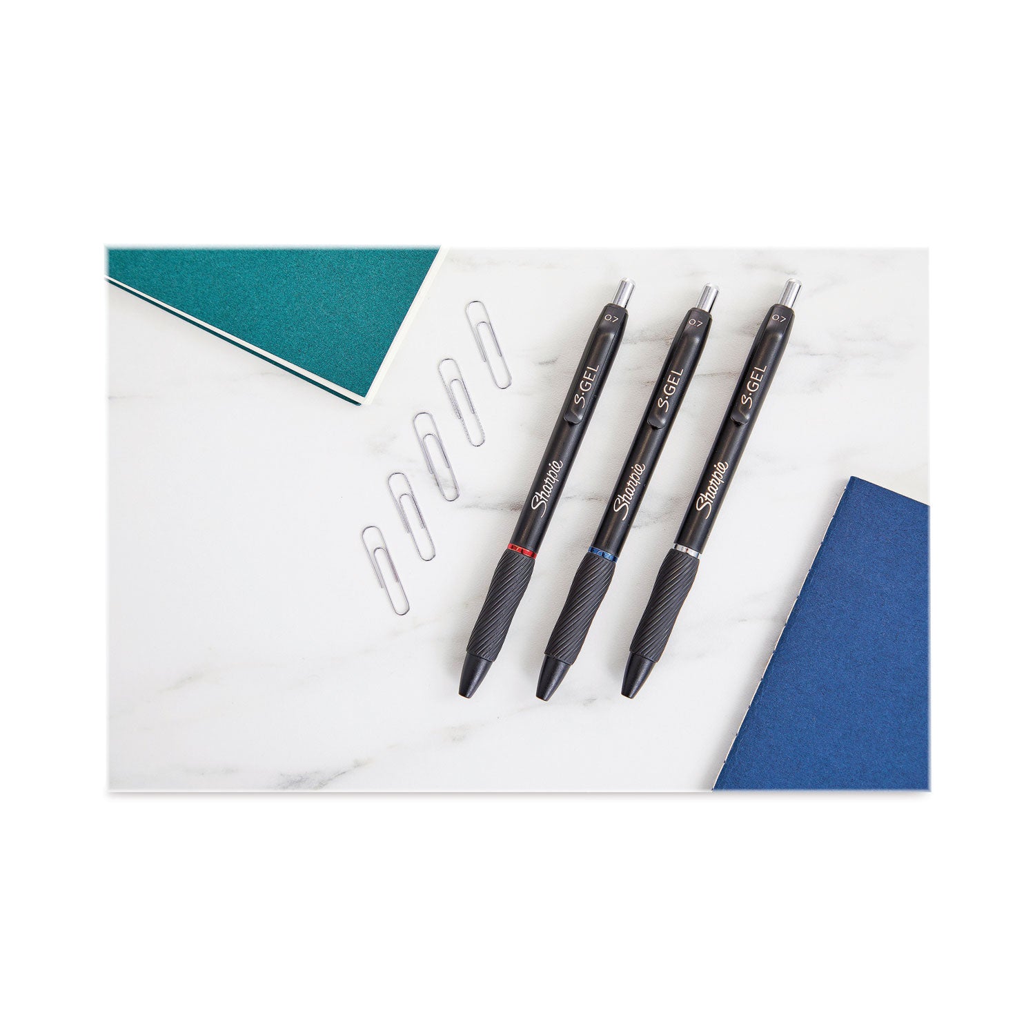 s-gel-high-performance-gel-pen-retractable-medium-07-mm-assorted-ink-colors-black-barrel-dozen_san2096153 - 4