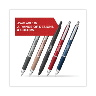 Sharpie S-Gel Pens - 0.7 mm Pen Point Size - Black - Gunmetal Barrel - 2 / Pack