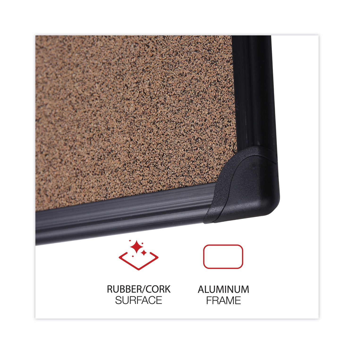tech-cork-board-24-x-18-brown-surface-black-aluminum-frame_unv43021 - 2