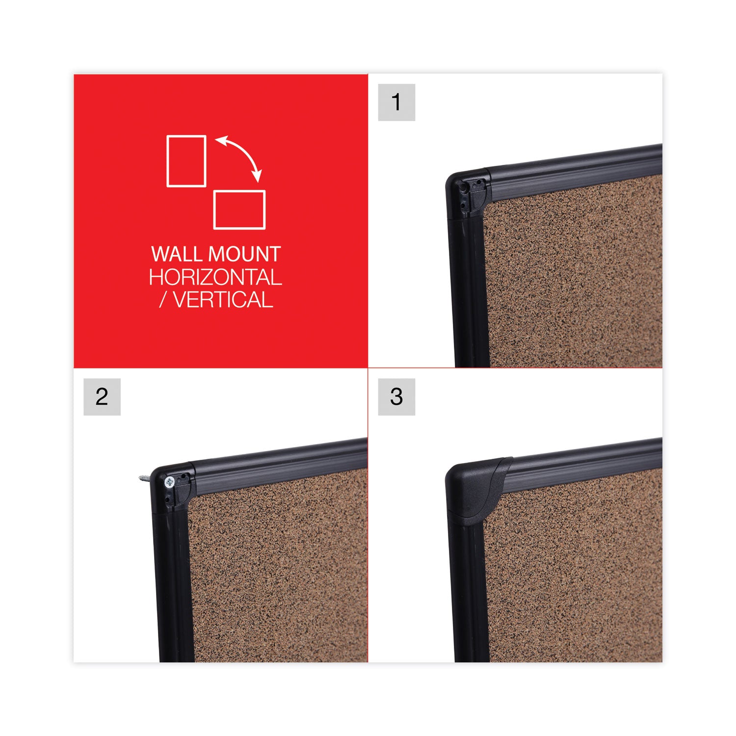 tech-cork-board-36-x-24-brown-surface-black-plastic-frame_unv43022 - 5