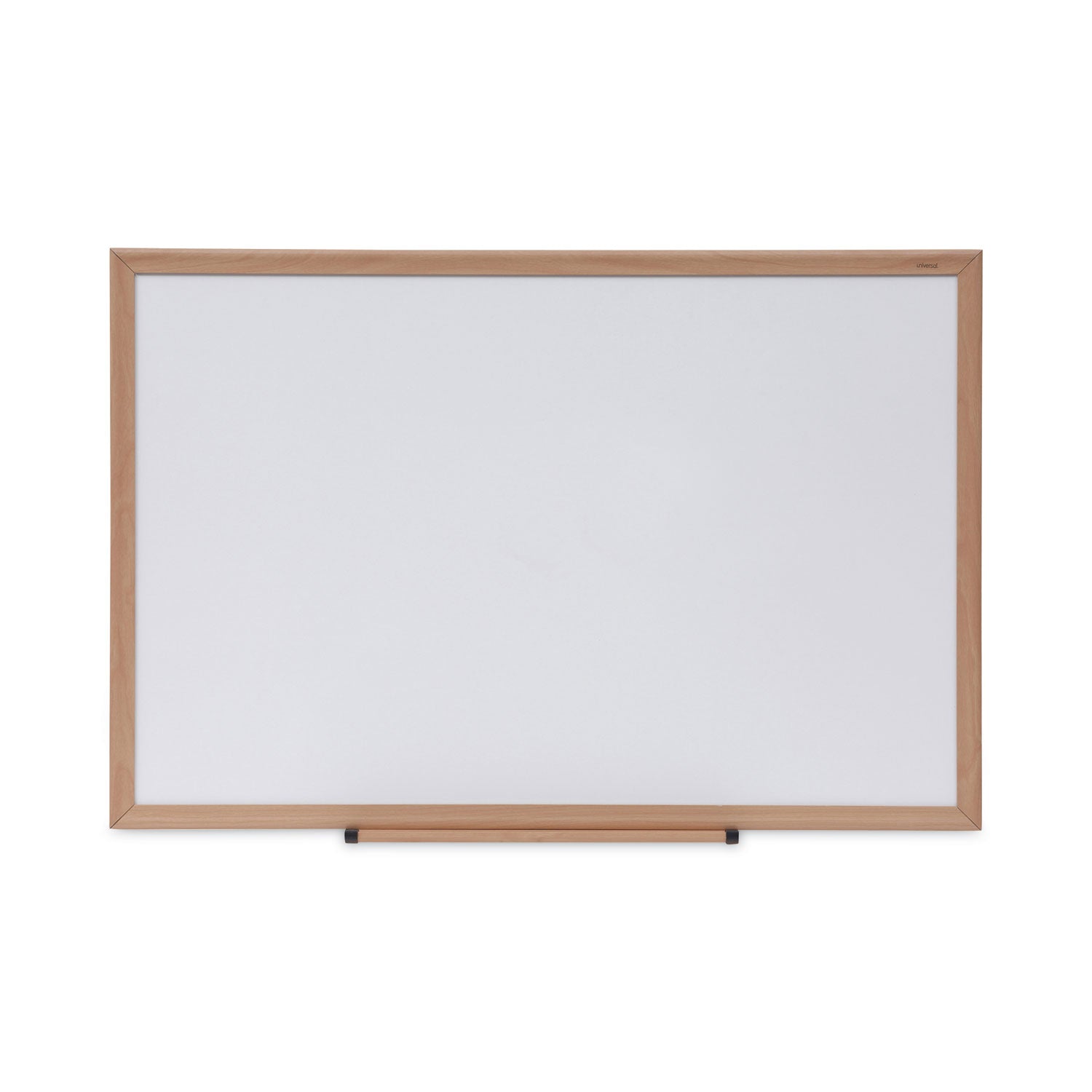 Deluxe Melamine Dry Erase Board, 36 x 24, Melamine White Surface, Oak Fiberboard Frame - 
