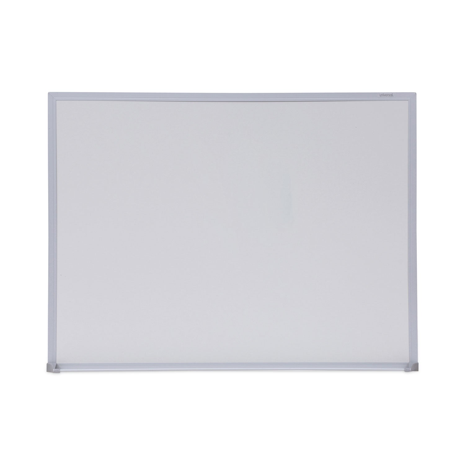 Melamine Dry Erase Board with Aluminum Frame, 24 x 18, White Surface, Anodized Aluminum Frame - 