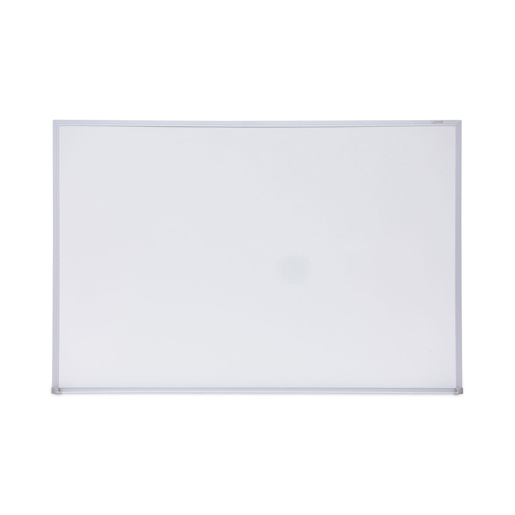 Melamine Dry Erase Board with Aluminum Frame, 36 x 24, White Surface, Anodized Aluminum Frame - 