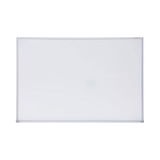 Melamine Dry Erase Board with Aluminum Frame, 36 x 24, White Surface, Anodized Aluminum Frame - 