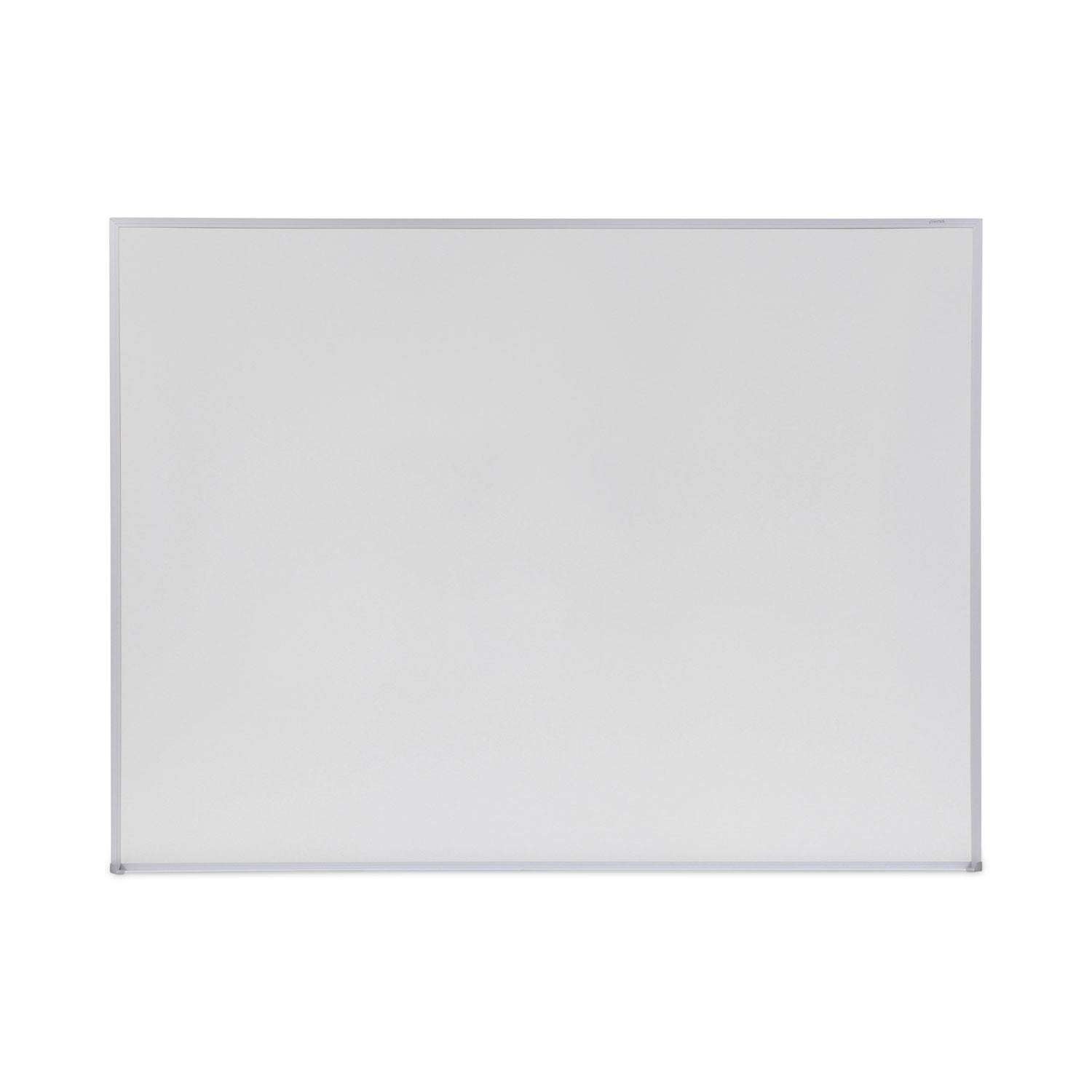 Melamine Dry Erase Board with Aluminum Frame, 48 x 36, White Surface, Anodized Aluminum Frame - 