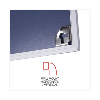 Melamine Dry Erase Board with Aluminum Frame, 48 x 36, White Surface, Anodized Aluminum Frame - 