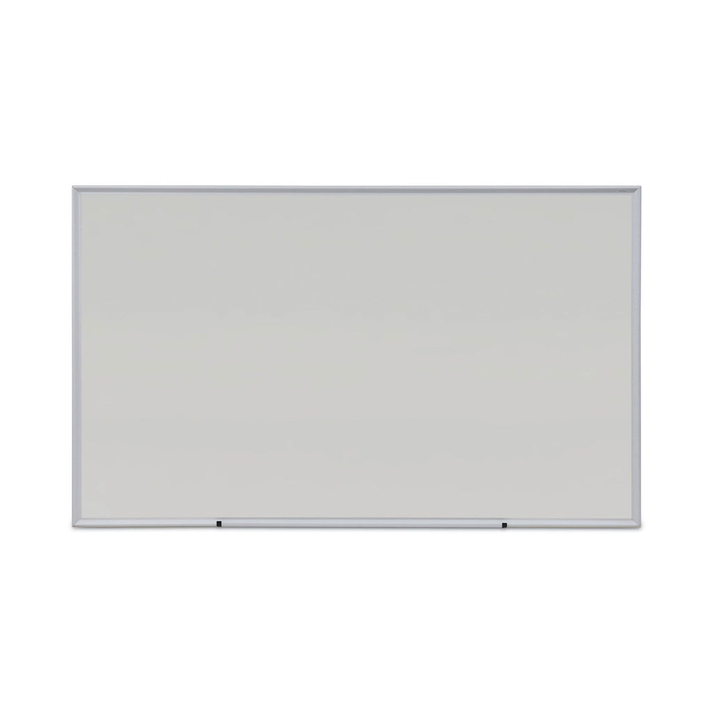 Deluxe Melamine Dry Erase Board, 60 x 36, Melamine White Surface, Silver Anodized Aluminum Frame - 