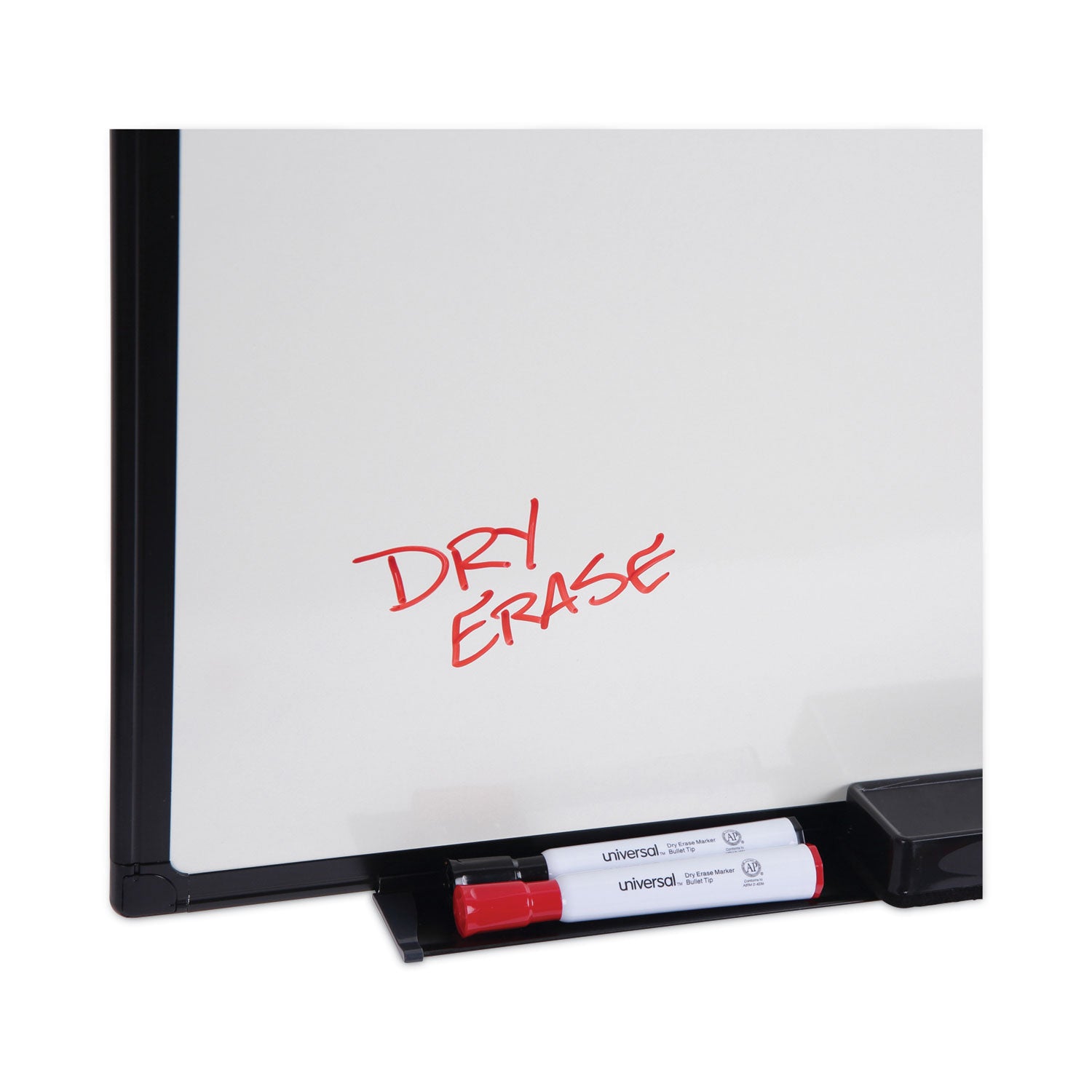 Design Series Deluxe Dry Erase Board, 36 x 24, White Surface, Black Anodized Aluminum Frame - 