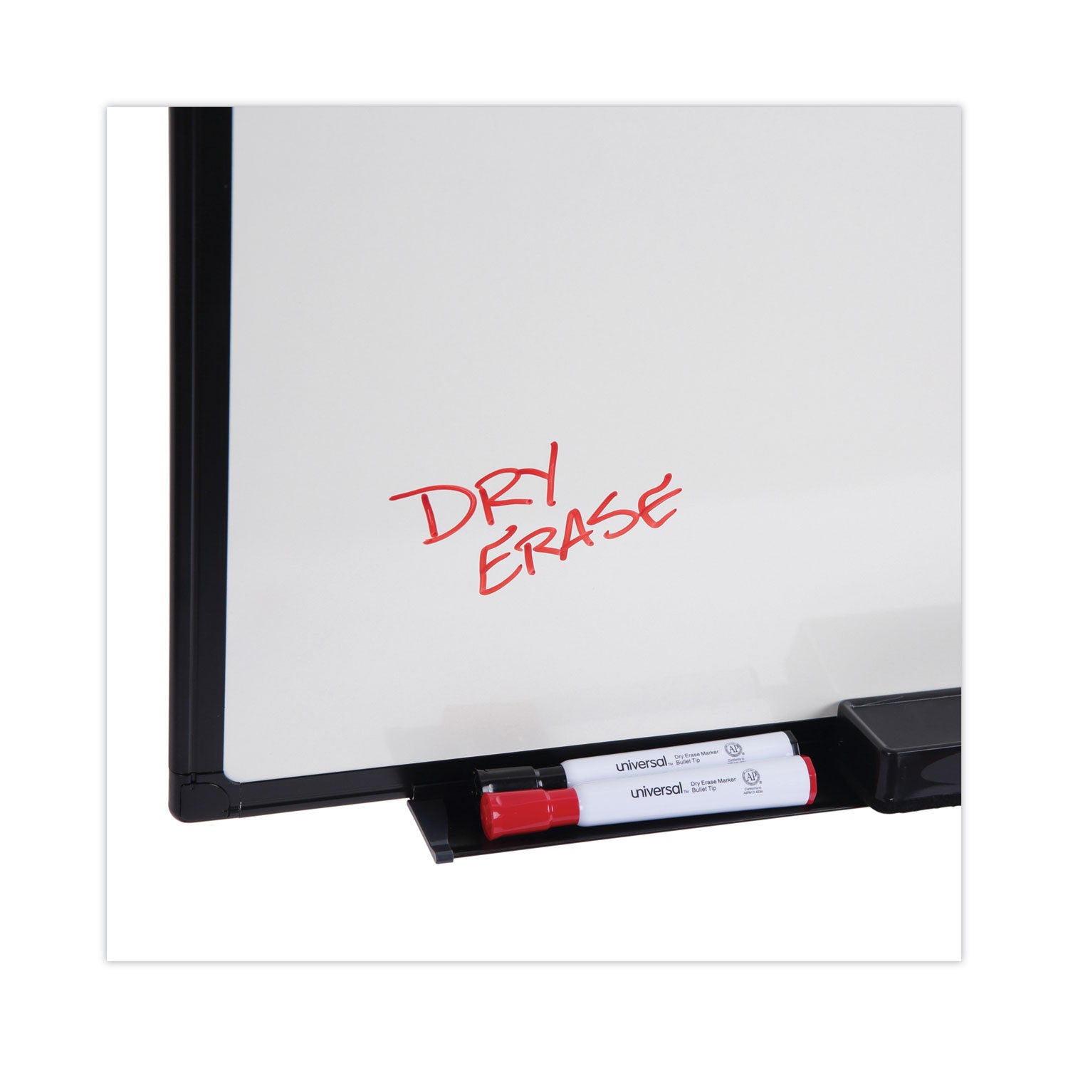 Design Series Deluxe Dry Erase Board, 24 x 18, White Surface, Black Anodized Aluminum Frame - 