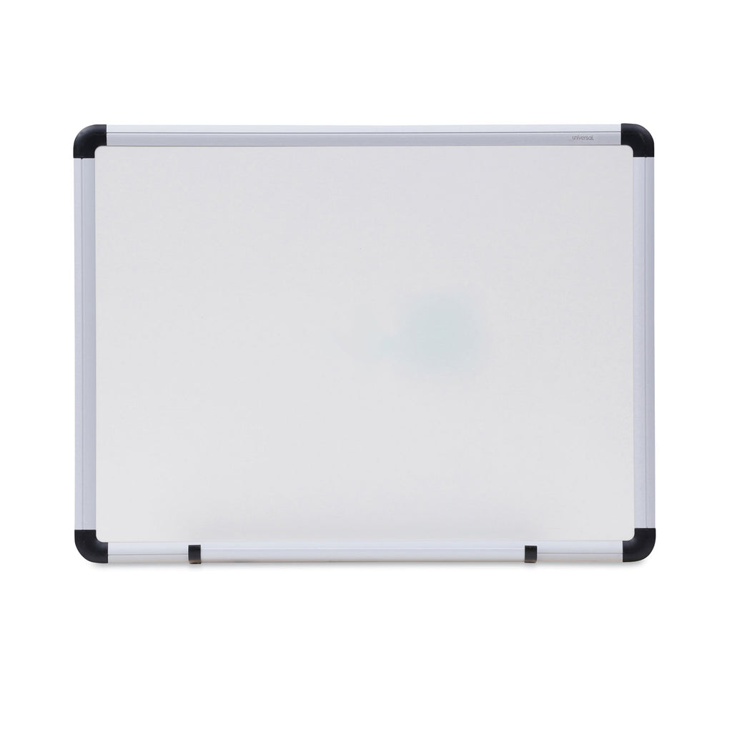 Modern Melamine Dry Erase Board with Aluminum Frame, 24 x 18, White Surface