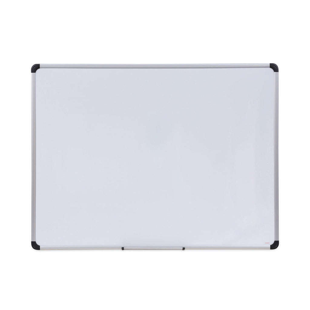 Magnetic Steel Dry Erase Marker Board, 48 x 36, White Surface, Aluminum/Plastic Frame - 
