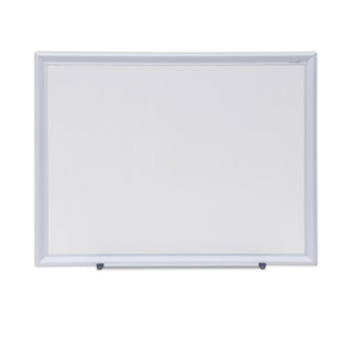 Deluxe Melamine Dry Erase Board, 24 x 18, Melamine White Surface, Silver Aluminum Frame - 