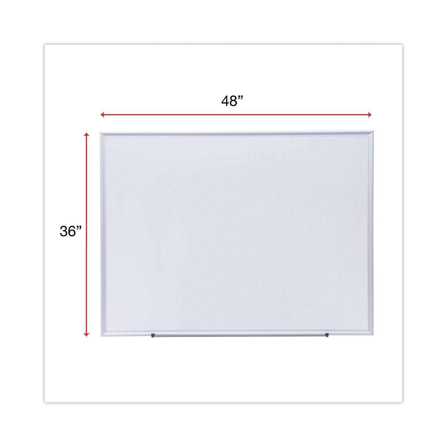 deluxe-melamine-dry-erase-board-48-x-36-melamine-white-surface-silver-aluminum-frame_unv44636 - 3