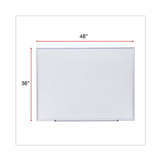 deluxe-melamine-dry-erase-board-48-x-36-melamine-white-surface-silver-aluminum-frame_unv44636 - 3