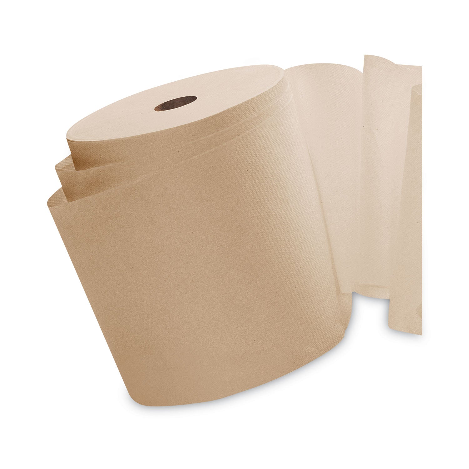 Essential Hard Roll Towels for Business, 1-Ply, 8" x 800 ft, 1.5" Core, Natural, 12 Rolls/Carton - 5