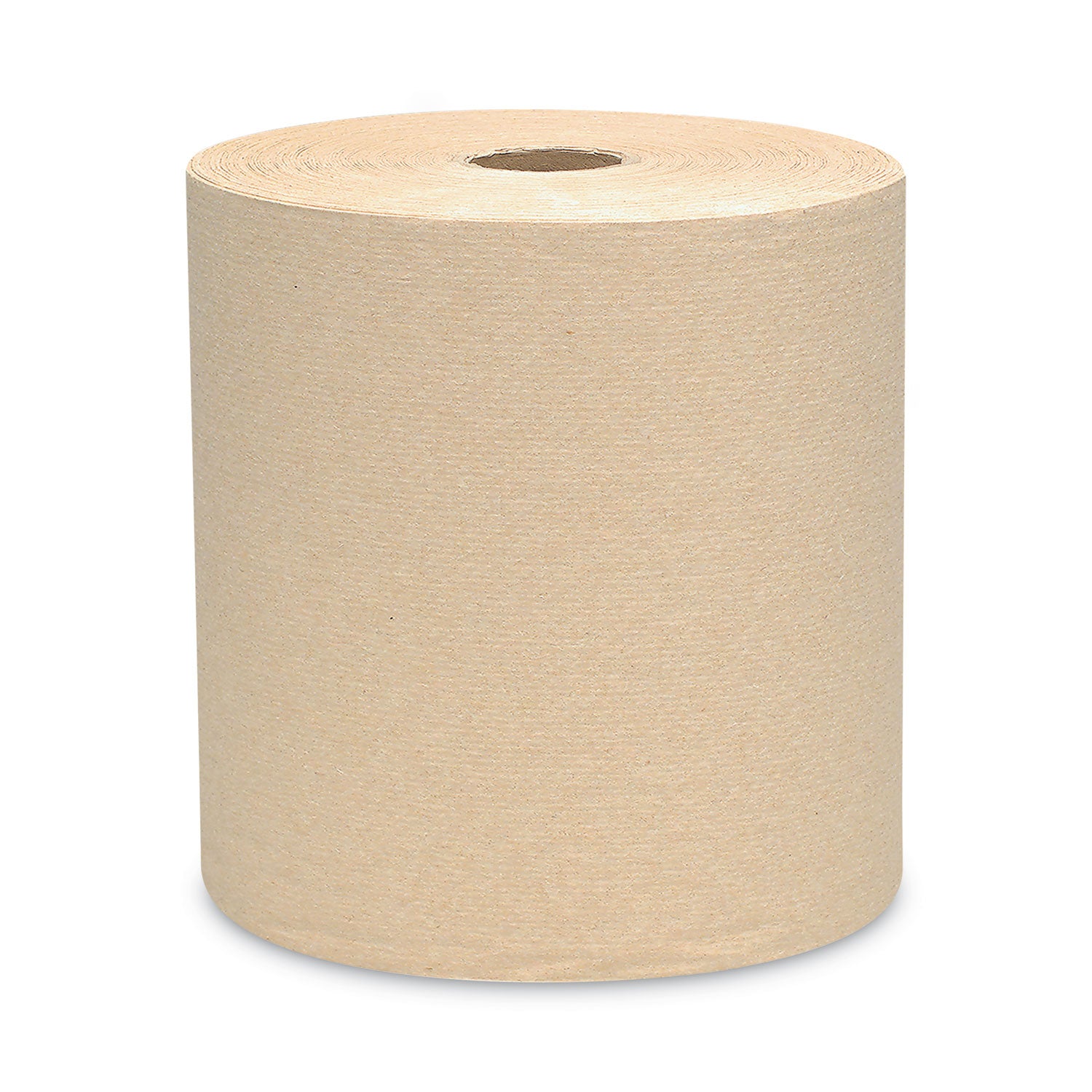 Essential Hard Roll Towels for Business, 1-Ply, 8" x 800 ft, 1.5" Core, Natural, 12 Rolls/Carton - 1