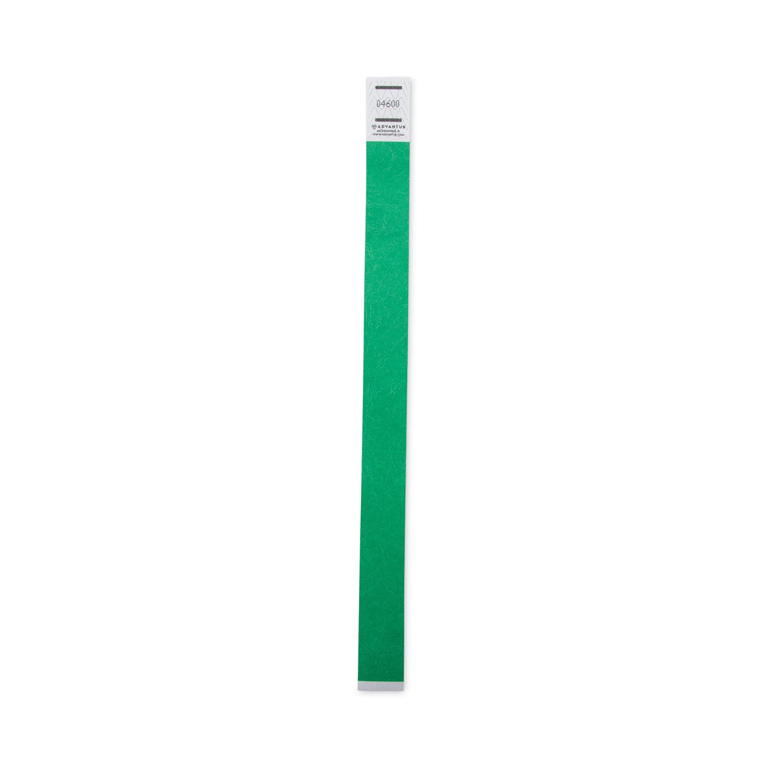 Crowd Management Wristbands, Sequentially Numbered, 9.75" x 0.75", Green, 500/Pack