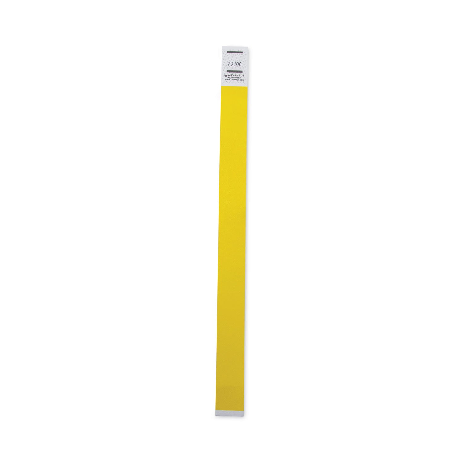 Crowd Management Wristbands, Sequentially Numbered, 10" x 0.75", Yellow, 100/Pack - 