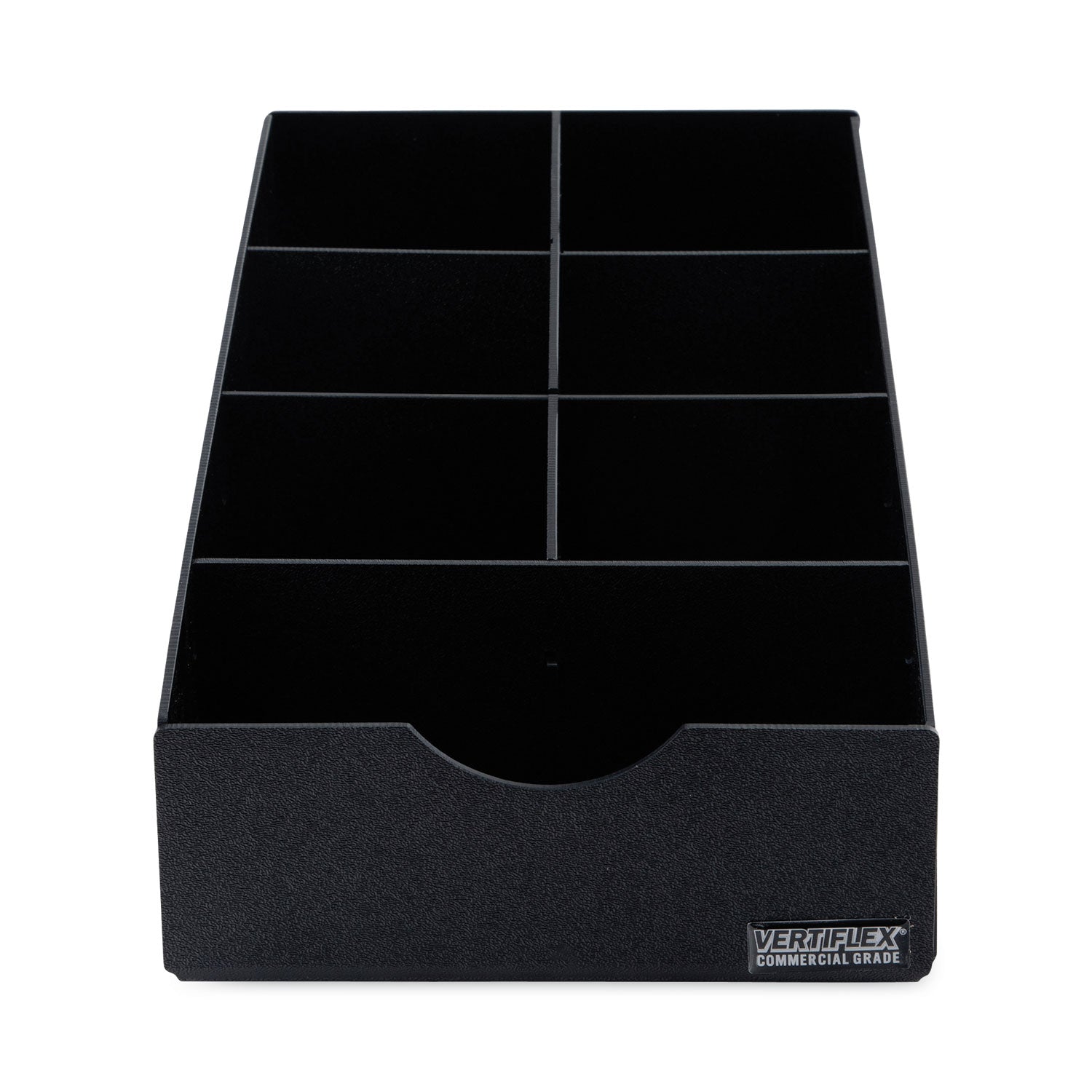 Condiment Caddy, 7 Compartments, 8.75 x 16 x 5.25, Black