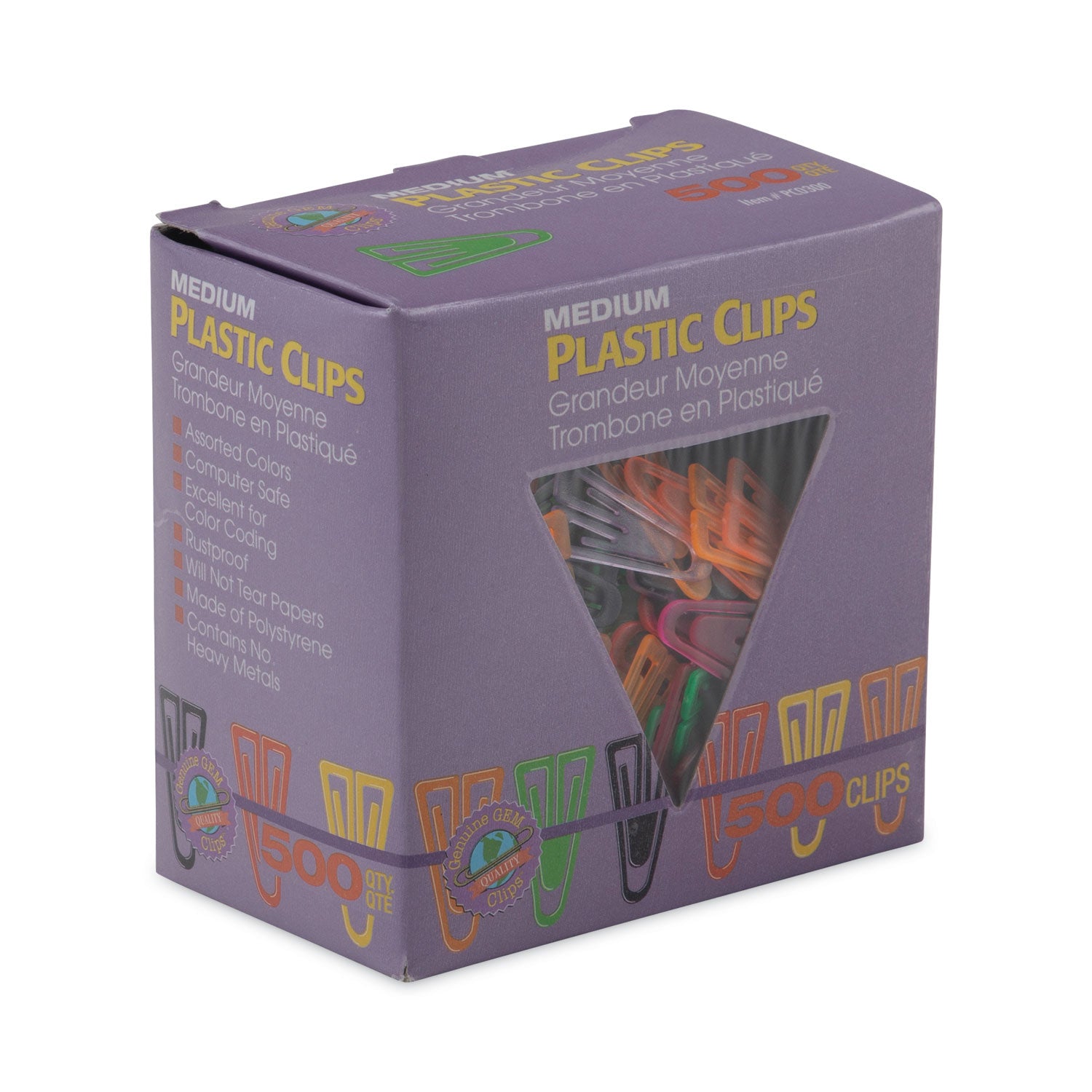 plastic-paper-clips-medium-smooth-assorted-colors-500-box_gempc0300 - 3