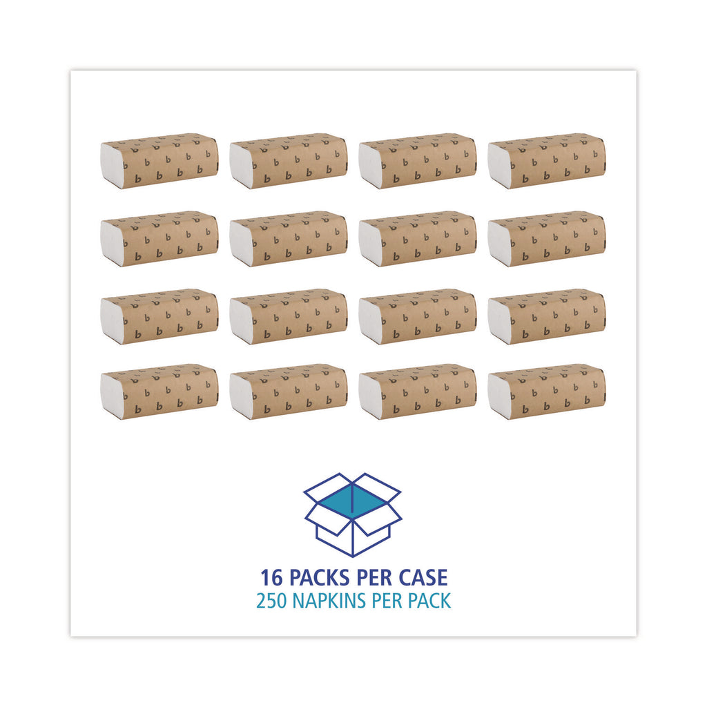 Multifold Paper Towels, 1-Ply, 9 x 9.45, White, 250 Towels/Pack, 16 Packs/Carton