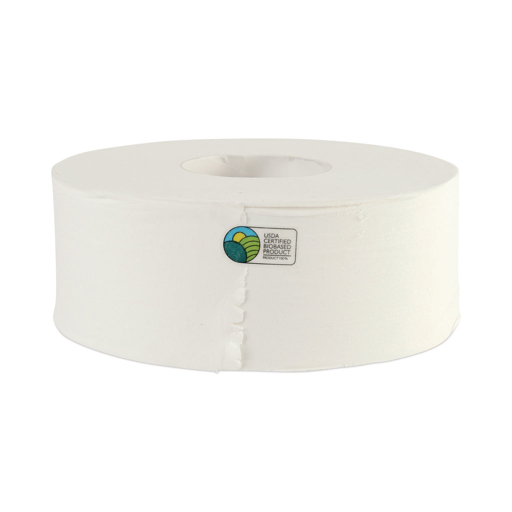 JRT Bath Tissue, Jumbo, Septic Safe, 2-Ply, White, 3.3" x 1,000 ft, 12 Rolls/Carton