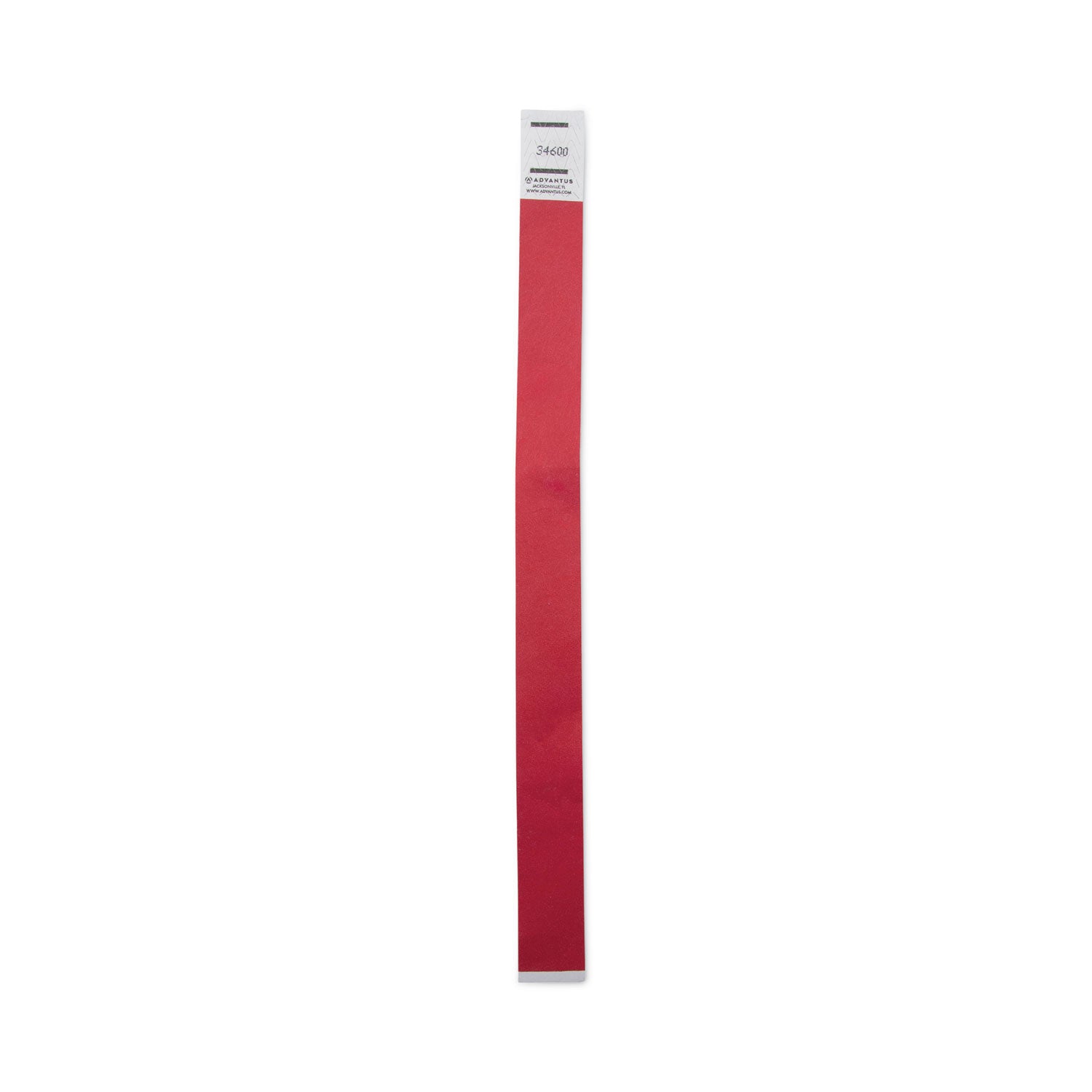Crowd Management Wristbands, Sequentially Numbered, 10" x 0.75", Red, 100/Pack