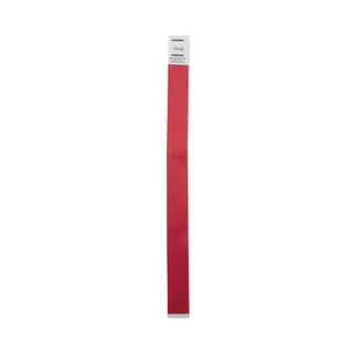 Crowd Management Wristbands, Sequentially Numbered, 10" x 0.75", Red, 100/Pack