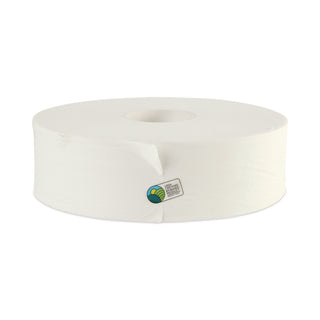 JRT Bath Tissue, Jumbo, Septic Safe, 2-Ply, White, 3.5" x 2,000 ft, 12" dia, 6 Rolls/Carton