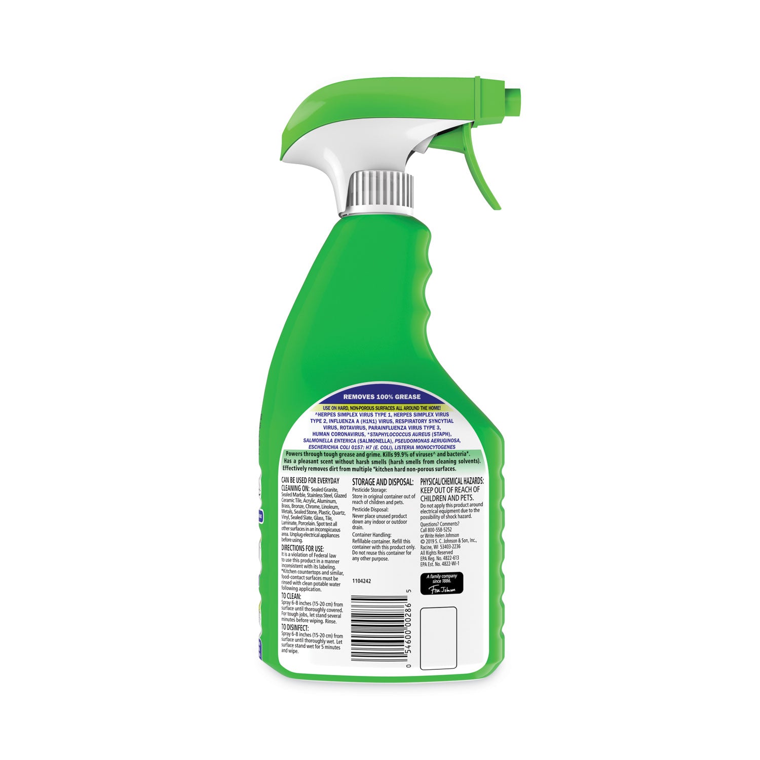 Disinfectant Multi-Purpose Cleaner Fresh Scent, 32 oz Spray Bottle