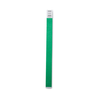 Crowd Management Wristbands, Sequentially Numbered, 10" x 0.75", Green, 100/Pack