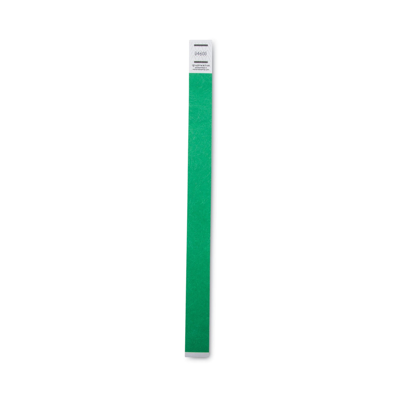 Crowd Management Wristbands, Sequentially Numbered, 10" x 0.75", Green, 100/Pack