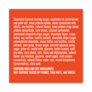 Recover Chocolate Chip Whey Protein Bar, 2.8 oz Bar, 12 Bars/Carton, Ships in 1-3 Business Days
