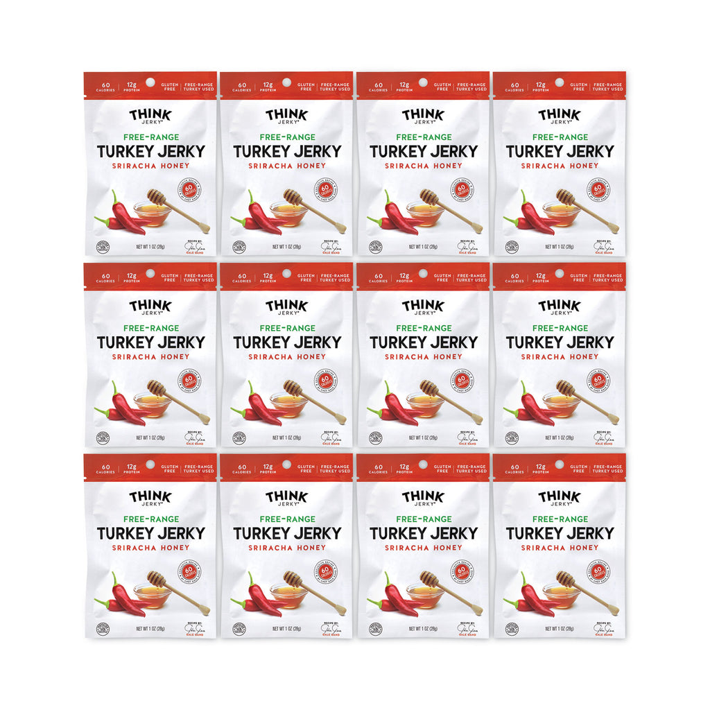 Sriracha Honey Turkey Jerky, 1 oz Pouch, 12/Pack, Ships in 1-3 Business Days