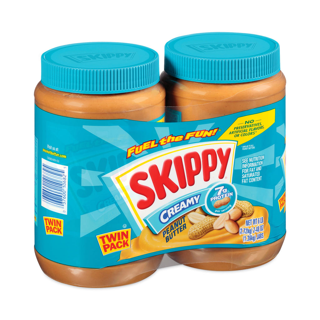 Creamy Peanut Butter, 48 oz Jar, 2/Pack, Ships in 1-3 Business Days - 2