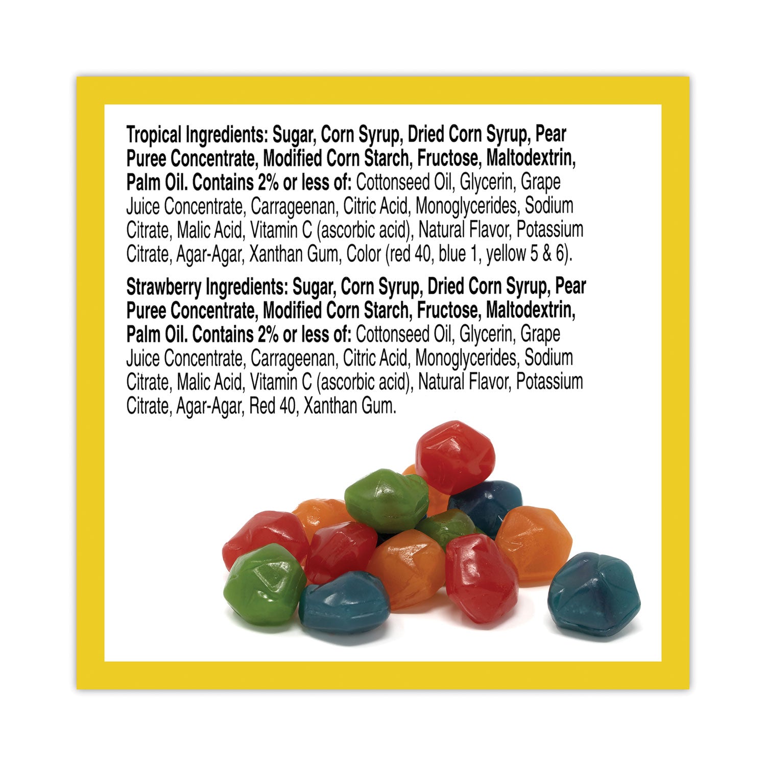 Fruit Gushers Fruit Snacks, Strawberry and Tropical Fruit Flavors, 0.8 oz, 42 Pouches/Carton, Ships in 1-3 Business Days