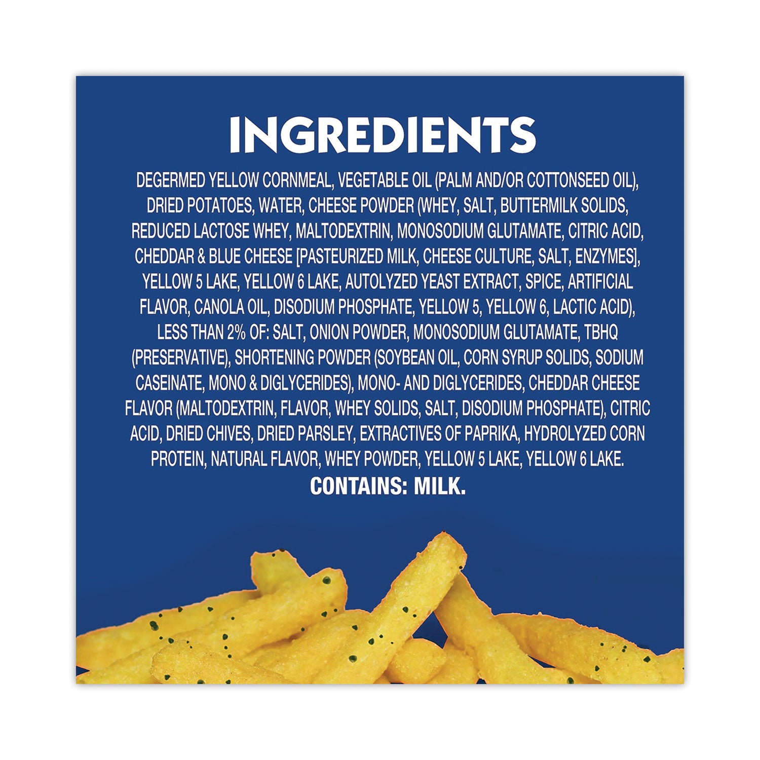 Cheddar Fries, 0.85 oz Bag, 72/Carton, Ships in 1-3 Business Days