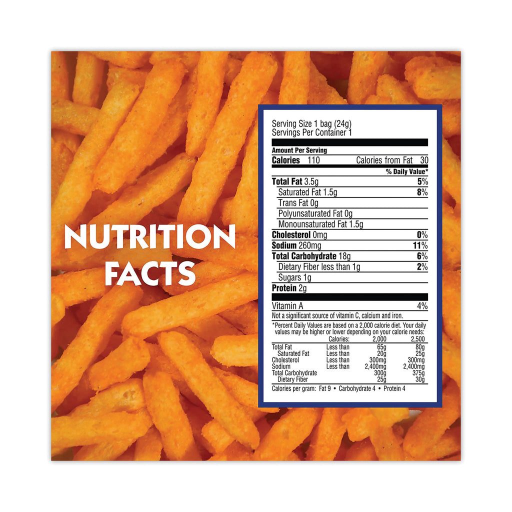 Hot Fries, Spicy Hot, 0.85 oz Bag, 72/Carton Ships in 1-3 Business Days
